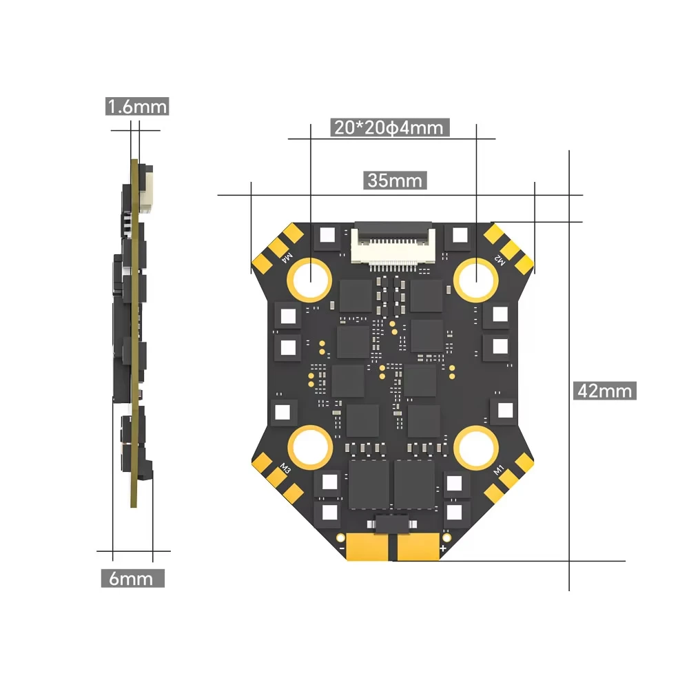 iFlight Borg Mini F7 フライトコントロー - Fpv Flight Controller F7 Stack 60A のレビューと価格