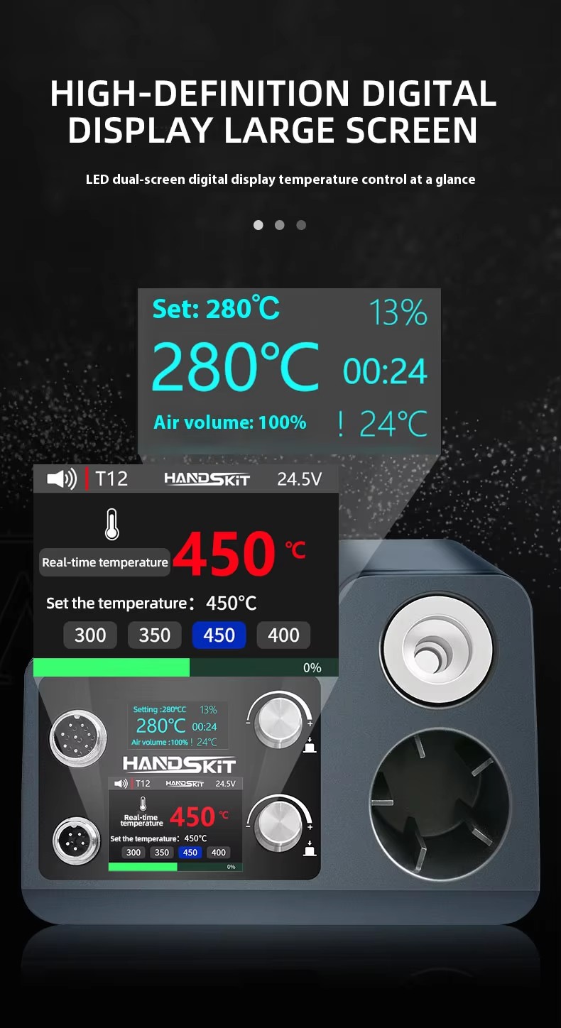 T12 はんだ付けステーション 858 ホットエアガン対応  - Hot Air Rework Station T12 のレビューと価格